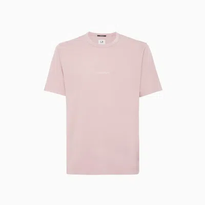 C.p. Company C.p Company Jersey Garment Dyed Logo T-shirt In Pink