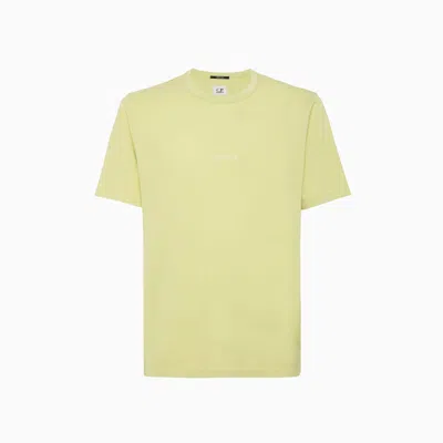 C.p. Company C.p Company Jersey Garment Dyed Logo T-shirt In Yellow
