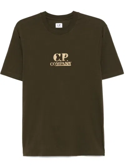 C.p. Company Jersey T-shirt In Green