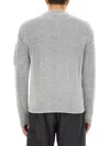C.p. Company C. P. Company Man Sweater Light Grey Size 44 Cotton, Polyamide In Grey