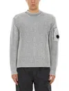 C.p. Company C. P. Company Man Sweater Light Grey Size 44 Cotton, Polyamide In Grey