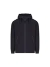 C.p. Company Diagonal Raised Fleece Google Zipped Sweatshirt In Black