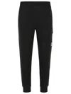 C.p. Company Sweatpants Cargo Pant In Diagonal Raised Fleece In Black