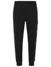 C.p. Company Sweatpants Cargo Pant In Diagonal Raised Fleece In Black