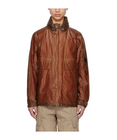 C.p. Company Kan-d Water-resistant Windbreaker In Brown