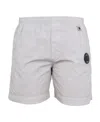 C.p. Company Keyring-attachment Swim Shorts In White