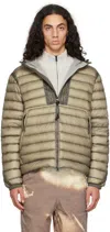 C.p. Company D.d. Shell Goggle Down Jacket In Grape Leaf