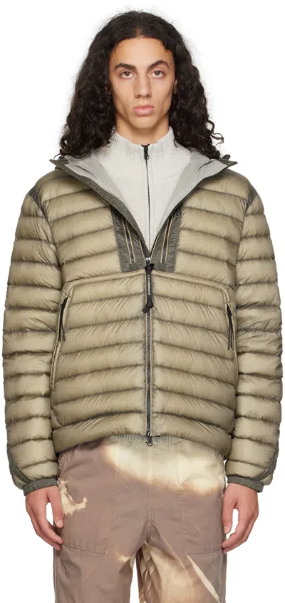 C.p. Company D.d. Shell Goggle Down Jacket In Grape Leaf