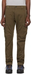 C.p. Company Khaki Ergonomic Cargo Pants In Ivy Green 683