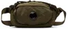 C.p. Company Khaki Nylon B Crossbody Pack Bag In Ivy Green 683