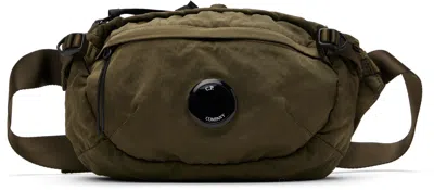 C.p. Company Khaki Nylon B Crossbody Pack Bag In Ivy Green 683