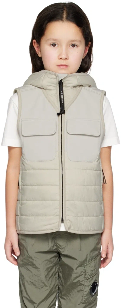 C.p. Company Kids Beige U16 Shell-r Vest In 118 Pelican