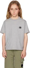 C.p. Company Kids Gray Printed T-shirt In M93 Grey Melange