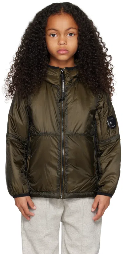 C.p. Company Kids Green U16 Outline Jacket In 683 Ivy Green