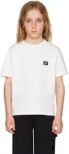 C.p. Company Kids White Print T-shirt In 103 Gauze White