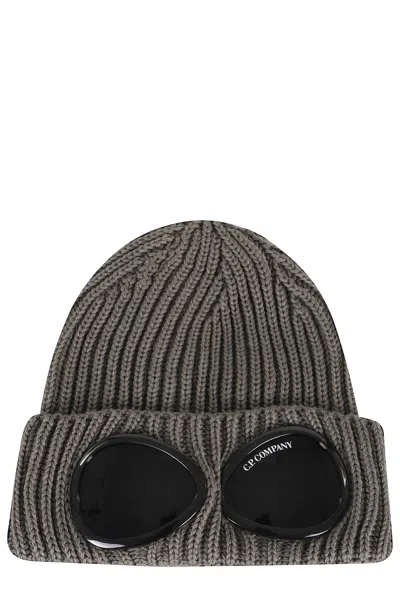 C.p. Company Knit Cap In Neutral