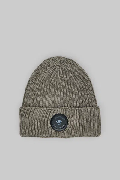 C.p. Company Knit Cap In Green