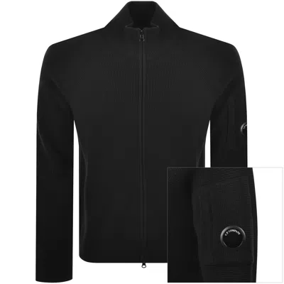 C.p. Company Cp Company Knit Cardigan Black
