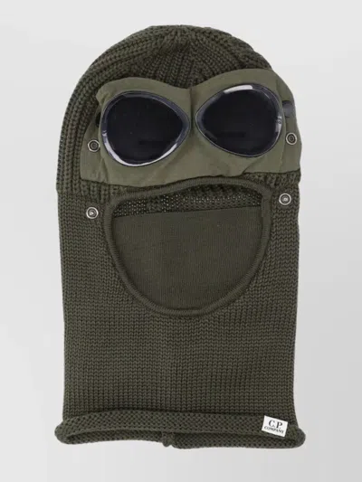 C.p. Company Knitted Button Goggles Ribbed Hat