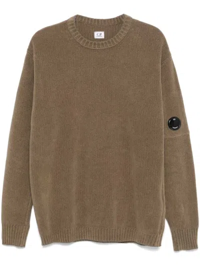 C.p. Company C.p.company Sweaters Green In Brown