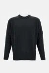 C.p. Company Graphite Wool Blend Sweater In Black