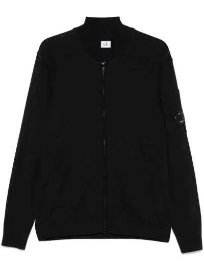 C.p. Company Knitwear  Cardigan Clothing In 888 Total Eclipse