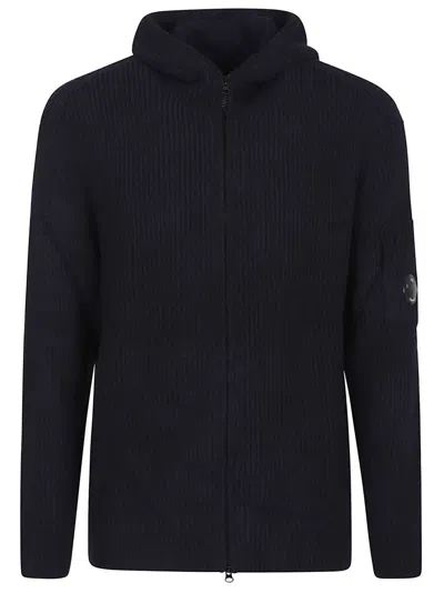 C.P. COMPANY KNITWEAR CARDIGAN IN FLEECE KNIT