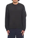 C.p. Company Knitwear Crew Neck In Fleece Knit In Haselnuss