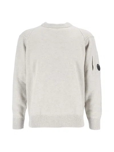 C.p. Company Cp Company Knitwear Crew Neck In White