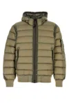 C.p. Company Army Green Nylon Down Jacket In Green