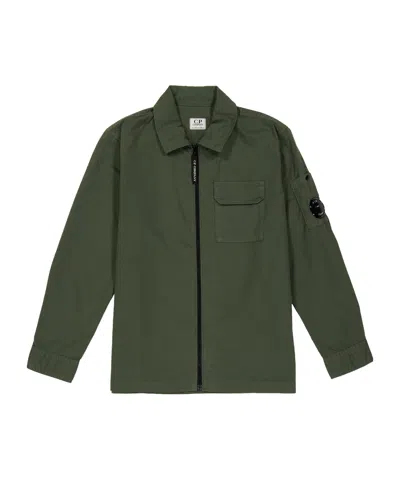 C.p. Company Lapel Jacket In Green