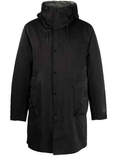 C.P. COMPANY LAYERED HOODED DOWN-FEATHER PARKA JACKET FOR MEN