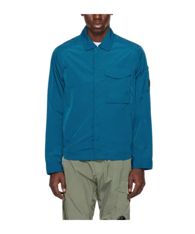 C.p. Company Blue Pocket Jacket In Ink Blue 848