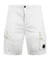 C.p. Company C.p.company Sateen Cargo Shorts In Gray