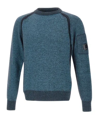 C.P. COMPANY C.P. COMPANY LENS-APPLIQUÉ CREW NECK KNITWEAR