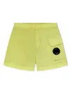 C.p. Company Boys Lens Pocket Swim Shorts In Green