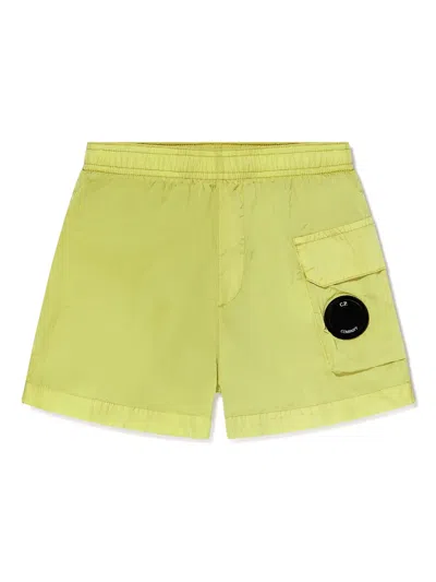 C.P. COMPANY LENS-APPLIQUÉ SHORTS