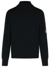 C.p. Company C.p.company Wool Blend Turtleneck Sweater In Black