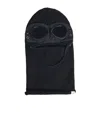 C.p. Company Wool Balaclava Featuring Integrated Goggles In Blue