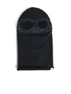 C.p. Company Wool Balaclava Featuring Integrated Goggles In Blue