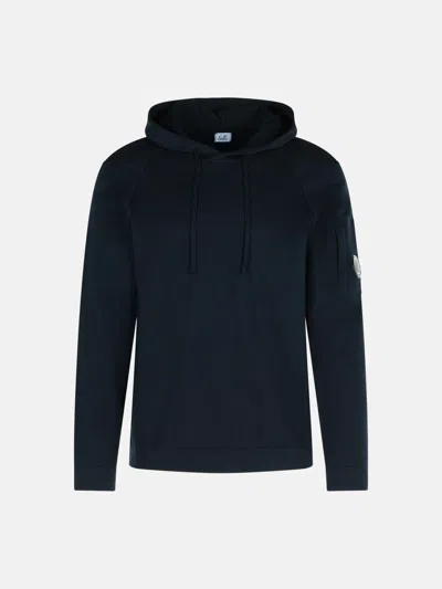 C.p. Company 'lens' Blue Cotton Sweatshirt
