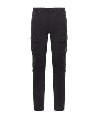 C.p. Company Lens Cargo Pants In Black