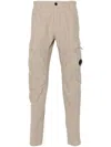 C.p. Company Ottoman Lens-patch Cargo Trousers In Neutrals
