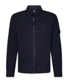 C.p. Company C.p.company Organic Gabardine Zipped Utility Overshi In Black