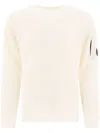 C.p. Company C. P. Company Man Sweater Ivory Size 42 Wool, Polyamide In White