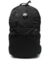 C.p. Company Lens-detail Backpack In Black