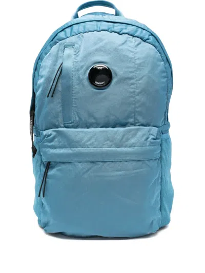C.p. Company Lens-detail Backpack In Blue
