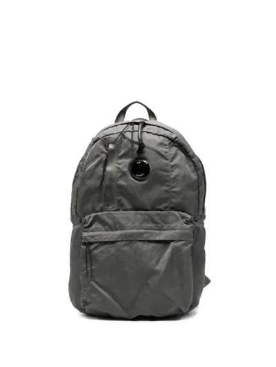C.p. Company Lens-detail Backpack In Gray