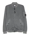 C.p. Company Lens-detail Bomber Jacket In Gray