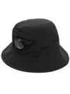 C.p. Company Lens-detail Bucket Hat In Black